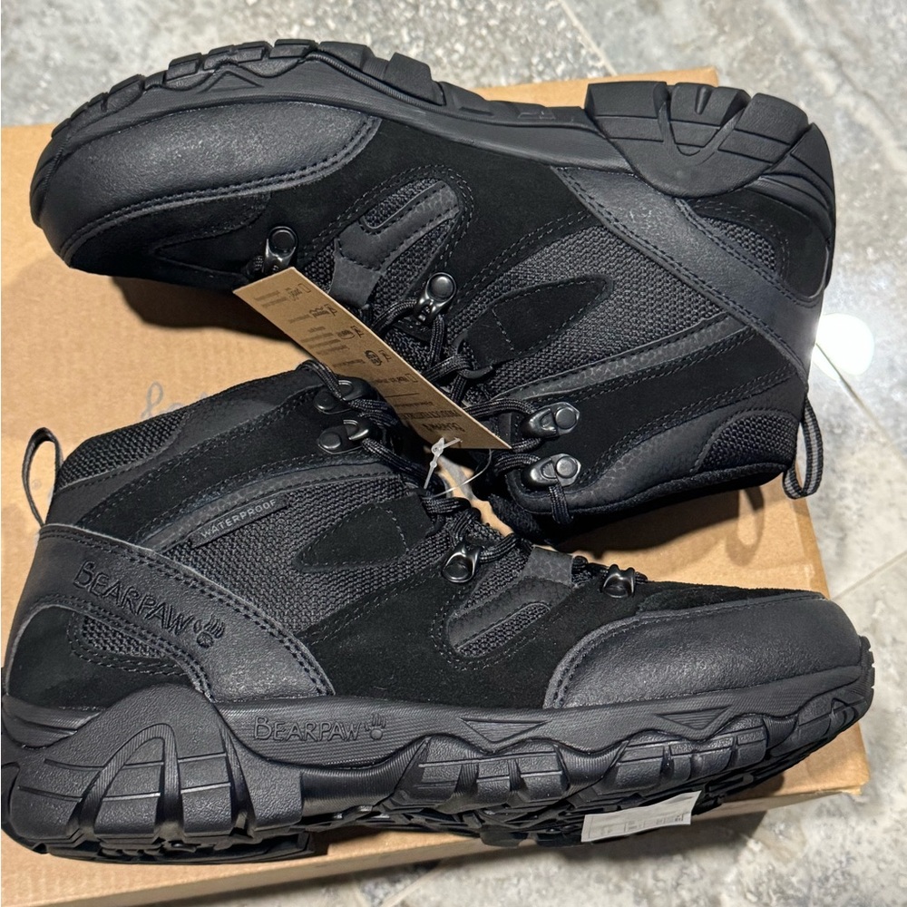 BearPaw Women's Black Hiking Boots - Picture 3 of 9